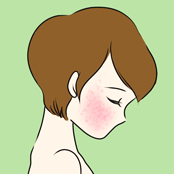 治療後の敏感な肌